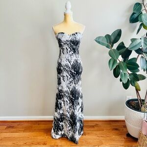 Va Va Voom strapless maxi dress